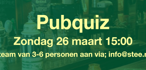 Zondag 26 Maart: Pubquiz
