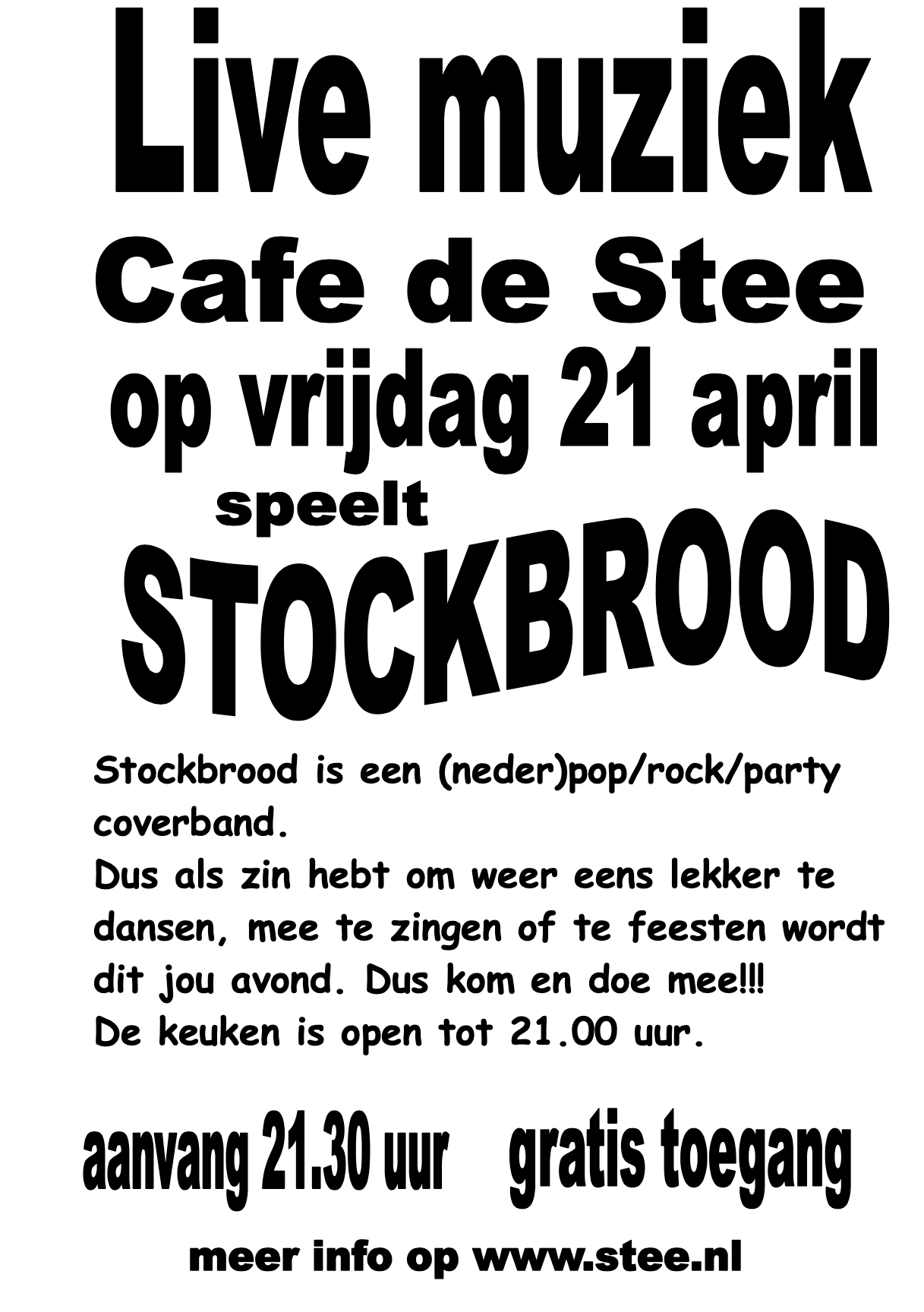 live muziek stockbrood