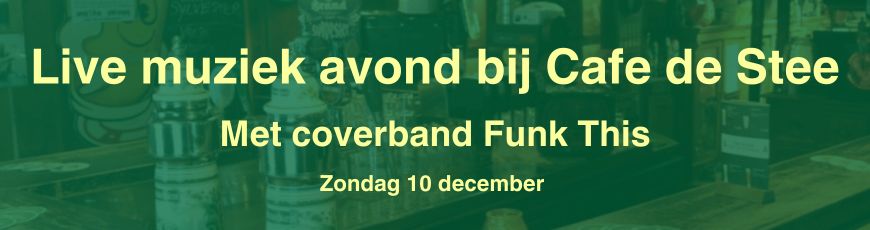 Live muziek avond 10 december
