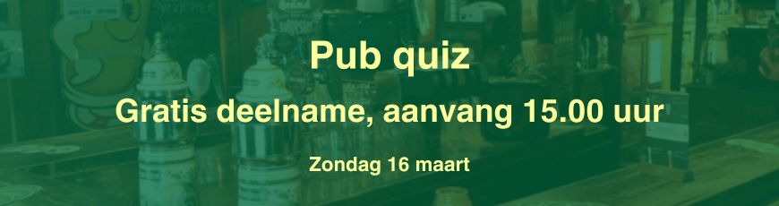 Pub quiz – zondag 16 maart 2025