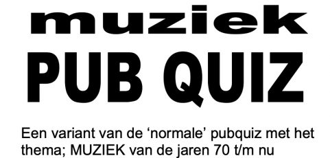 23 november – Muziek Pub Quiz