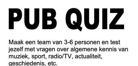 14 december –  Pub Quiz