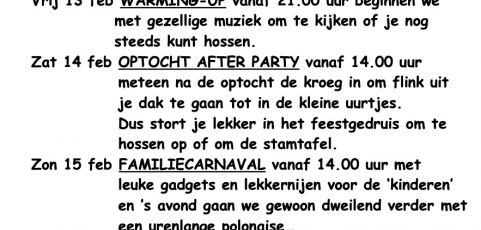 Carnaval 2026 in Café de Stee