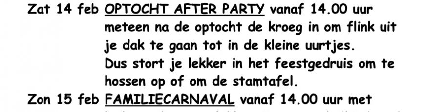Carnaval 2026 in Café de Stee