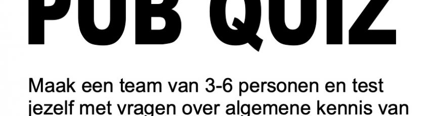 8 februari – Pub Quiz