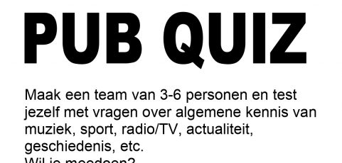 Pub quiz – Zondag 29 maart